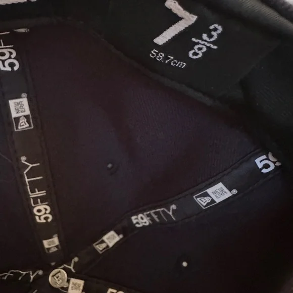 Seattle Mariners Hat Cap Fitted Mens 7 3/8 Navy Teal MLB Baseball New Era - Picture 7 of 8